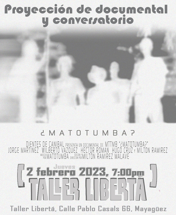 Matotumba, 20 años (+2) de experimentación sonora, visual, performática y plástica.
Exposición experimental/colectiva/retrospectiva